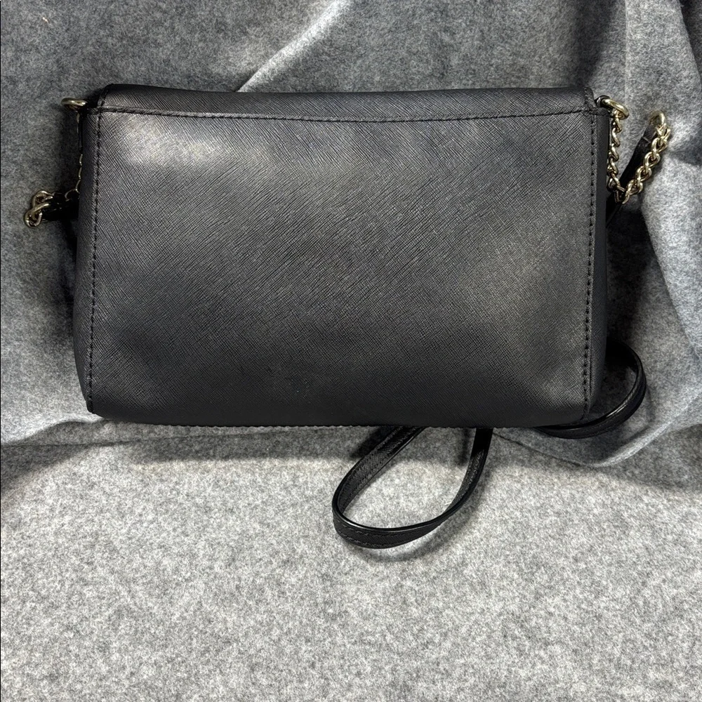 Kate Spade Alek Charlotte leather Street Black Crossbody  chain purse